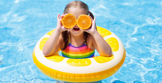 girl in pool